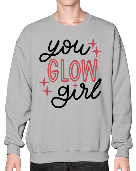 You Glow Girl Style 5# -makeup Sweatshirt - Crew