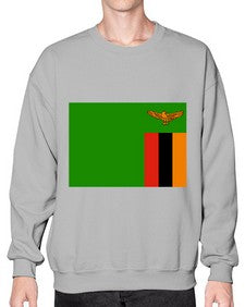 Zambia 2160# - world flags- Sweatshirt - Crew