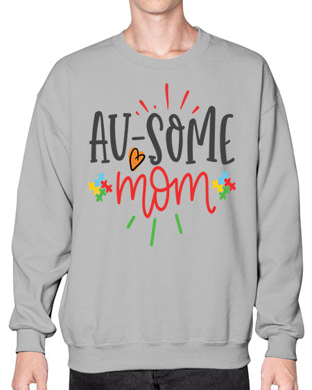ausome mom Style 4# - autism- Sweatshirt - Crew