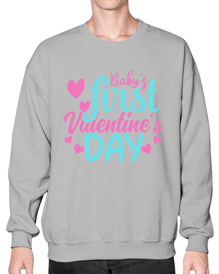 babys first valentines day Style 41# - baby- Sweatshirt - Crew