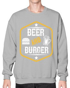 beer and burger 640# - beer- Sweatshirt - Crew