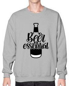 beer is essential 650# - beer- Sweatshirt - Crew