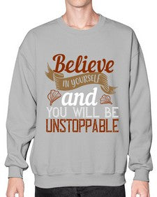 believe in yourself and you will be unstoppable 54# - cooking- Sweatshirt - Crew