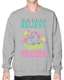 believe unicorn 45# - unicorn- Sweatshirt - Crew
