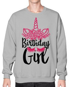 birthday girl 60# - unicorn- Sweatshirt - Crew