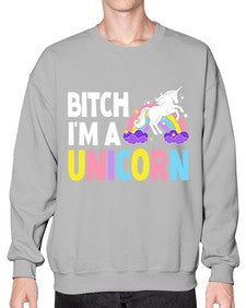 bitch im a unicorn 61# - unicorn- Sweatshirt - Crew