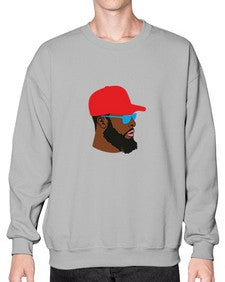 black man style 1# - black boys or men- Sweatshirt - Crew
