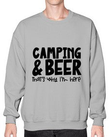 campingandbeerthatswhyiamhere 713# - beer- Sweatshirt - Crew