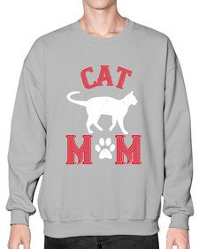 cat mom Style 35# - cats- Sweatshirt - Crew
