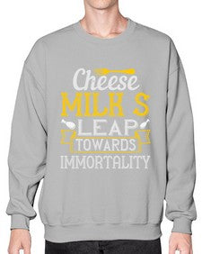 cheesemilks leap towards immortality 87# - cooking- Sweatshirt - Crew