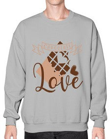 chocolate love 96# - chocolate- Sweatshirt - Crew