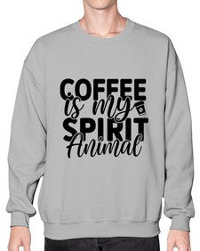 coffee is my spirit animal 820# - tea- Sweatshirt - Crew