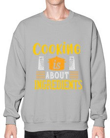 cooking is about ingredients 131# - cooking- Sweatshirt - Crew