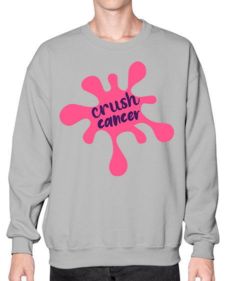 crush cancer Style 18# - breast cancer- Sweatshirt - Crew
