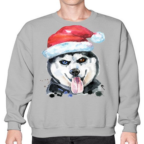 dog hat 104# - dogs- Sweatshirt - Crew