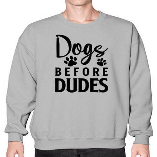 dogs before dudes 129# - dogs- Sweatshirt - Crew