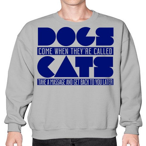 dogs come whey called - dogs- Sweatshirt - Crew
