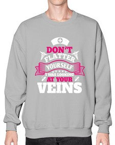 dont flatter yourself Style 716# - nurse- Sweatshirt - Crew
