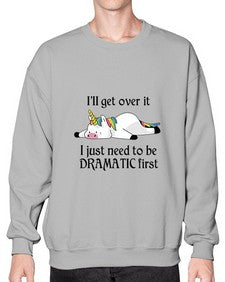 dramatic unicorn 96# - unicorn- Sweatshirt - Crew