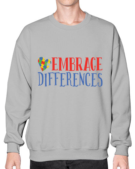 embrace differences Style 13# - autism- Sweatshirt - Crew