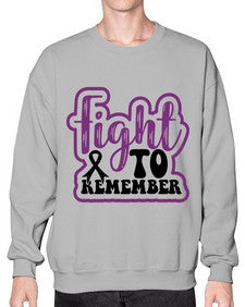 fight to remember 143# - alzheimers- Sweatshirt - Crew