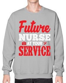 future nurse at your service 812# - nurse- Sweatshirt - Crew