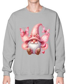 gnome with butterfly 02# - gnome- Sweatshirt - Crew