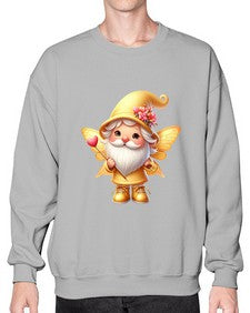 gnome with butterfly 05# - gnome- Sweatshirt - Crew