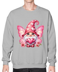 gnome with butterfly 08# - gnome- Sweatshirt - Crew