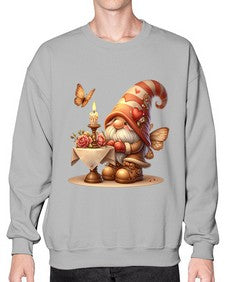 gnome with butterfly 21# - gnome- Sweatshirt - Crew