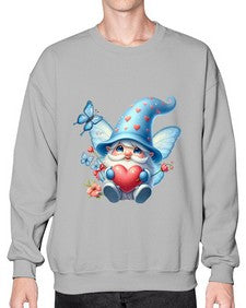 gnome with butterfly 28# - gnome- Sweatshirt - Crew