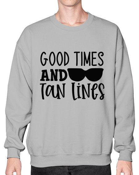 good times and tan lines Style 99# - summer- Sweatshirt - Crew