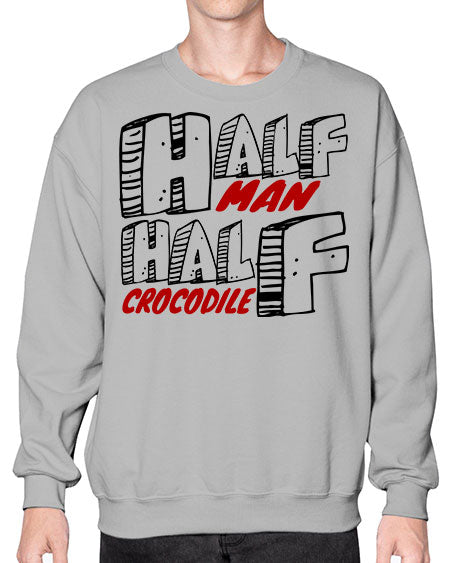 half man half crocodile - alligator- Sweatshirt - Crew