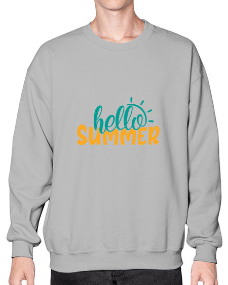 hello summer Style 97# - summer- Sweatshirt - Crew