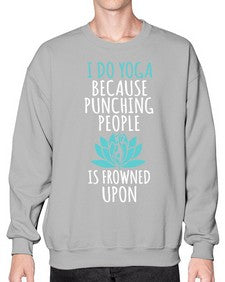 i do yoga  275# - yoga- Sweatshirt - Crew