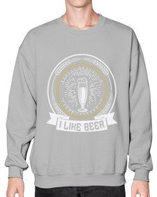 i like beer 1121# - beer- Sweatshirt - Crew