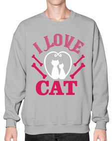 i love cat Style 56# - cats- Sweatshirt - Crew