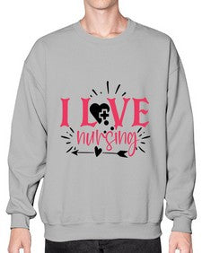 i love nursing Style Style 900# - nurse- Sweatshirt - Crew