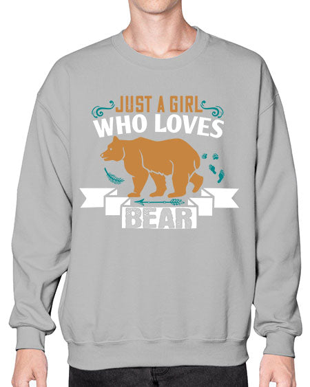 just a girl who loves bear 157# - bears - animals- Sweatshirt - Crew