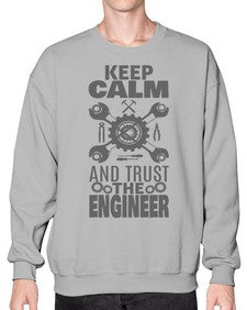 keep calm and trust the engineer 1023# - engineer- Sweatshirt - Crew