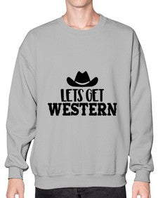 lets get western 723# - western- Sweatshirt - Crew