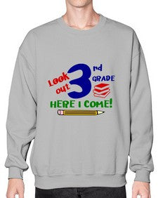 look out third grade 510# - third grade- Sweatshirt - Crew