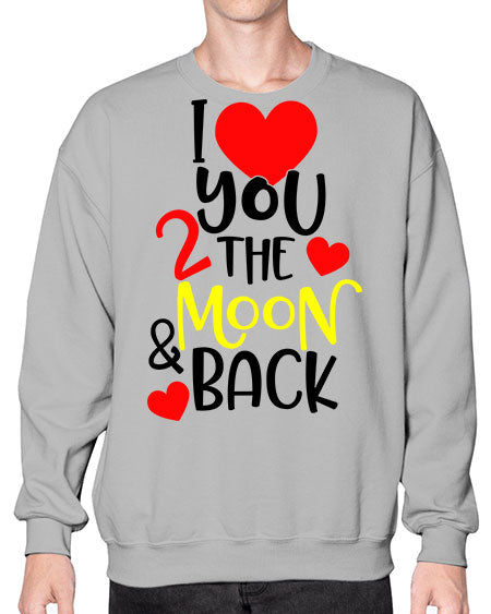 lovemoonback 3# - moon- Sweatshirt - Crew