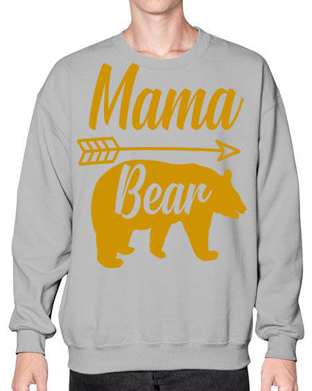 mama bear 185# - bears - animals- Sweatshirt - Crew
