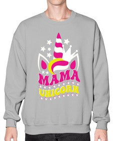 mama unicorn 285# - unicorn- Sweatshirt - Crew