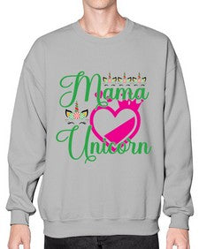 mama unicorn 292# - unicorn- Sweatshirt - Crew