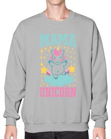 mama unicorn 294# - unicorn- Sweatshirt - Crew