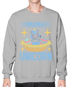 mama unicorn 295# - unicorn- Sweatshirt - Crew