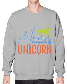 mama unicorn 297# - unicorn- Sweatshirt - Crew