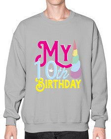 my 10th birthday 251# - unicorn- Sweatshirt - Crew